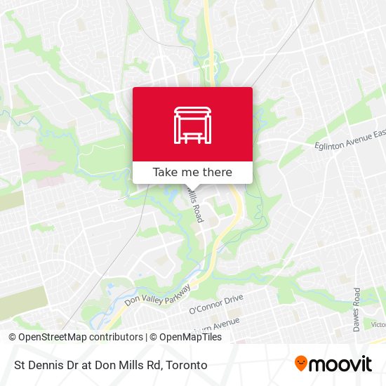 St Dennis Dr at Don Mills Rd map