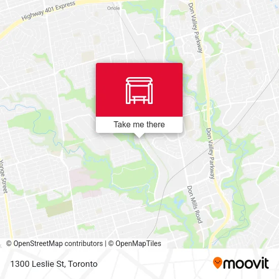 1300 Leslie St map