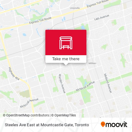 Steeles Ave East at Mountcastle Gate map