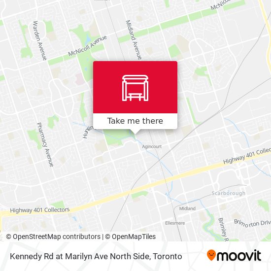 Kennedy Rd at Marilyn Ave North Side map