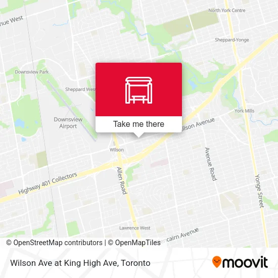 Wilson Ave at King High Ave map