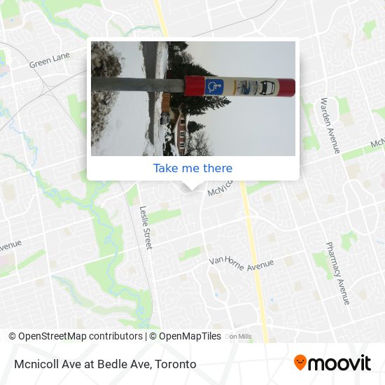Mcnicoll Ave at Bedle Ave plan