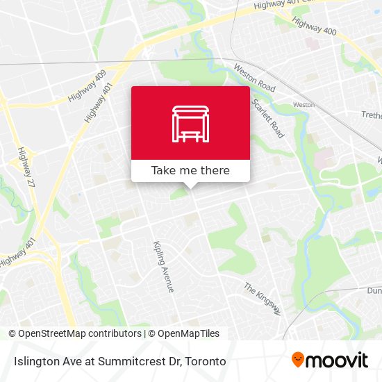 Islington Ave at Summitcrest Dr plan