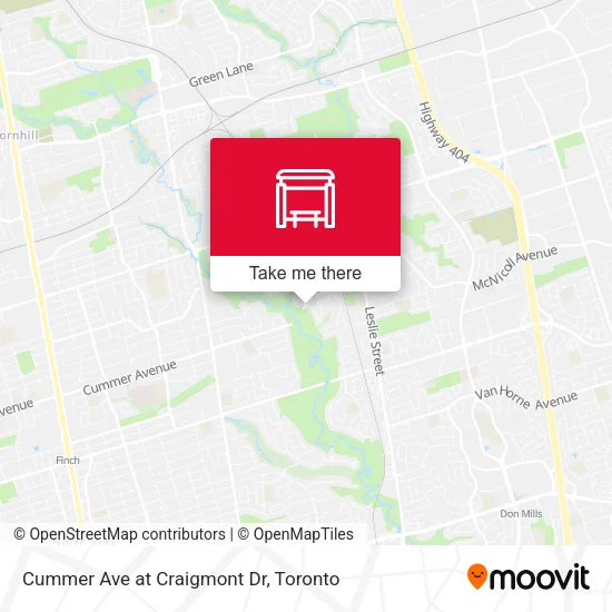 Cummer Ave at Craigmont Dr map
