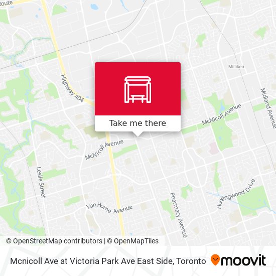 Mcnicoll Ave at Victoria Park Ave East Side map