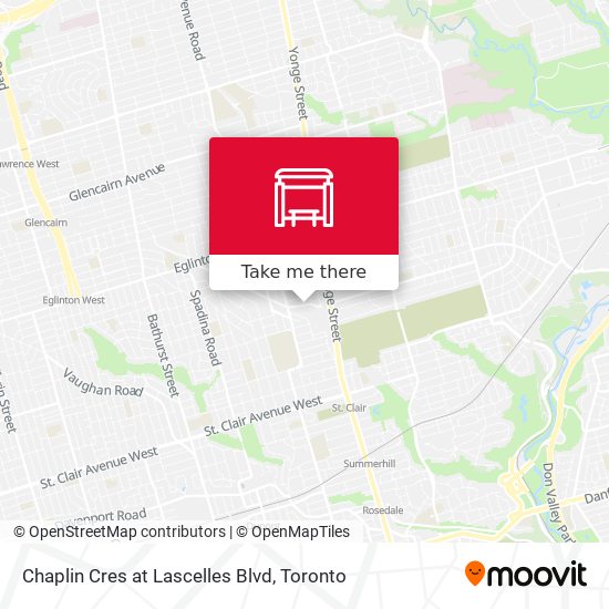Chaplin Cres at Lascelles Blvd map