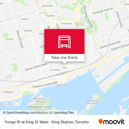 Yonge St at King St West - King Station map