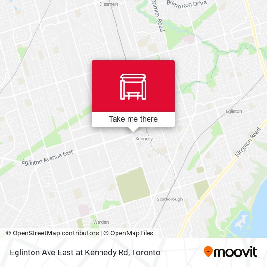 Eglinton Ave East at Kennedy Rd map