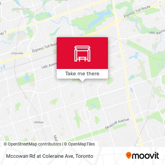 Mccowan Rd at Coleraine Ave map