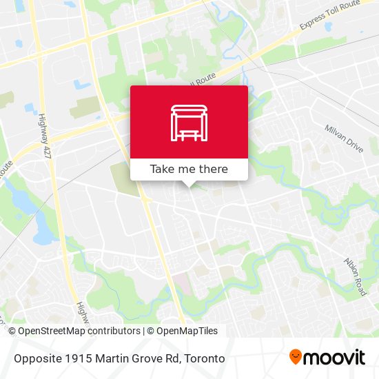 Opposite 1915 Martin Grove Rd map