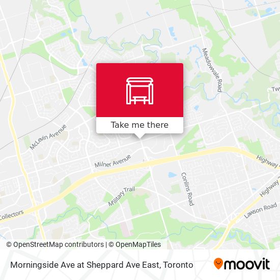 Morningside Ave at Sheppard Ave East map
