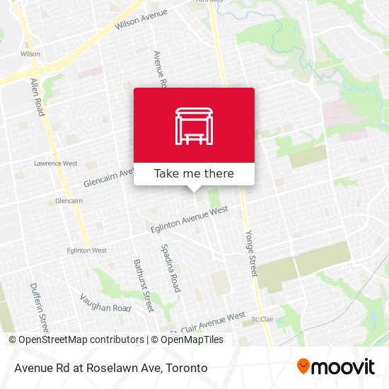 Avenue Rd at Roselawn Ave plan