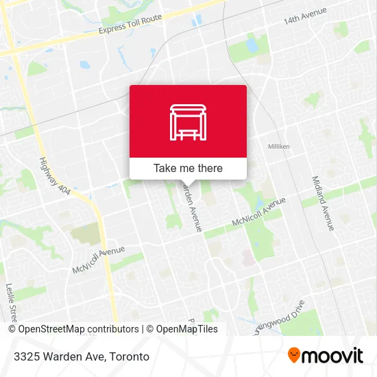 3325 Warden Ave map