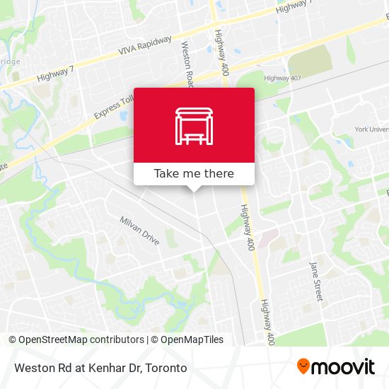 Weston Rd at Kenhar Dr map