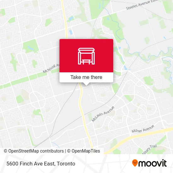 5600 Finch Ave East map