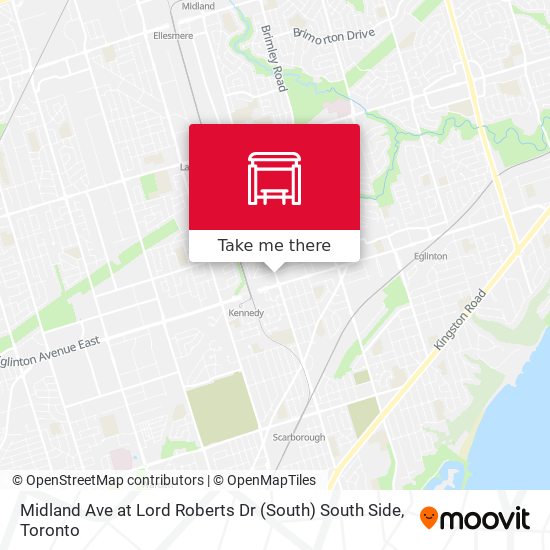 Midland Ave at Lord Roberts Dr (South) South Side map