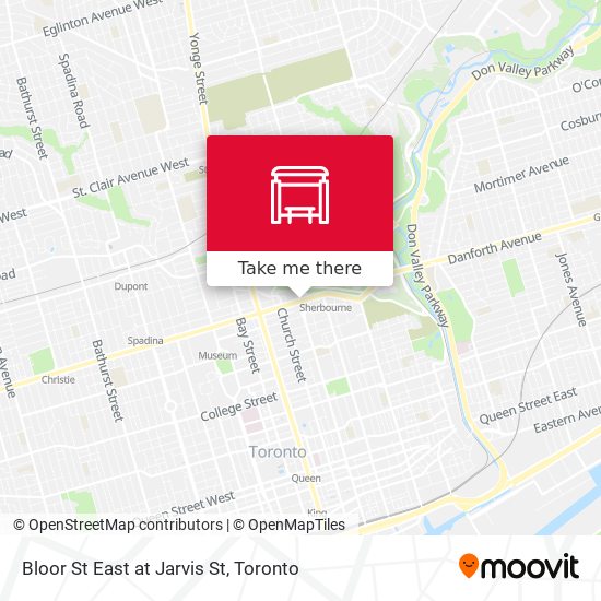 Bloor St East at Jarvis St map