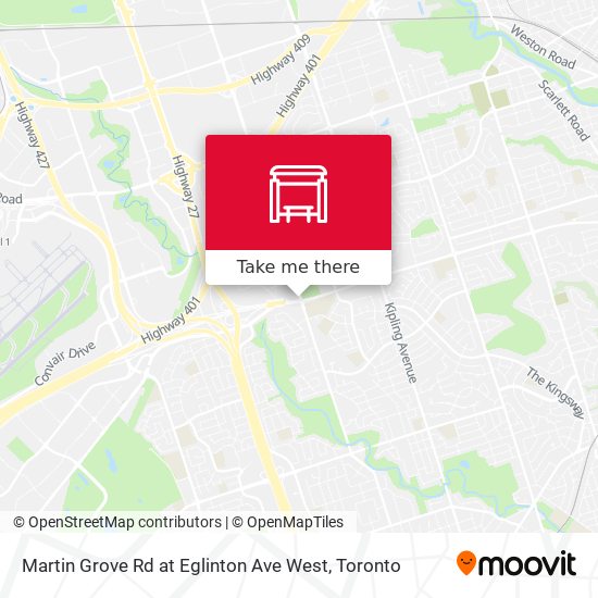 Martin Grove Rd at Eglinton Ave West plan