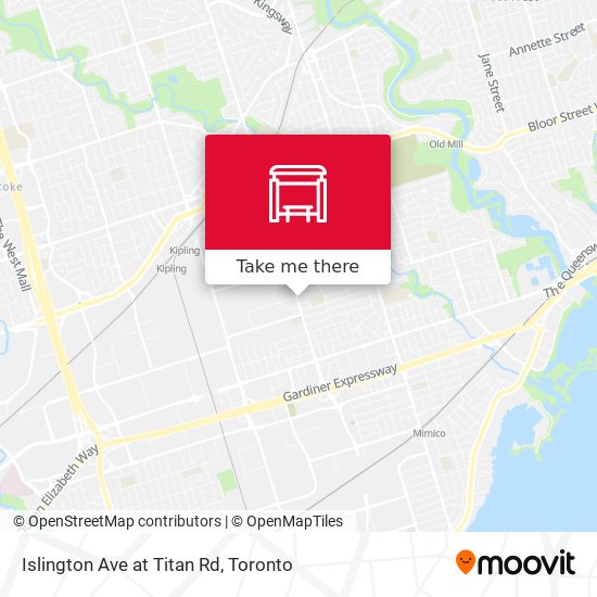 Islington Ave at Titan Rd map