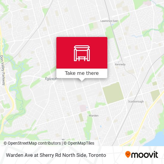 Warden Ave at Sherry Rd North Side map