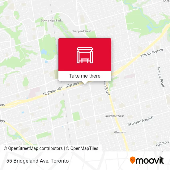 55 Bridgeland Ave map
