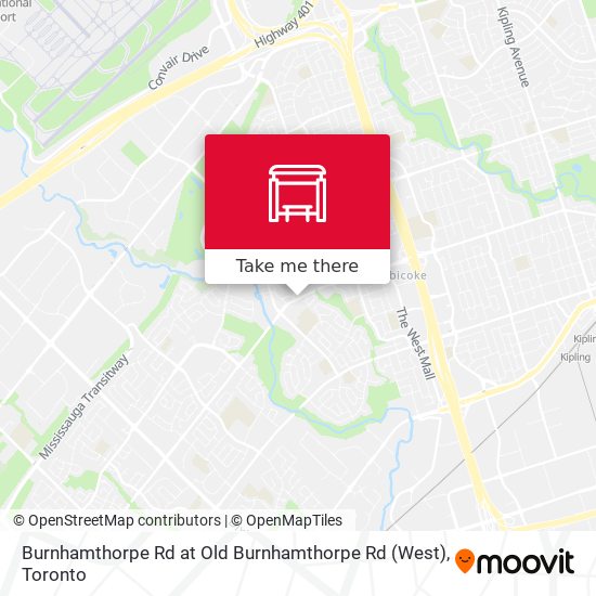 Burnhamthorpe Rd at Old Burnhamthorpe Rd (West) map