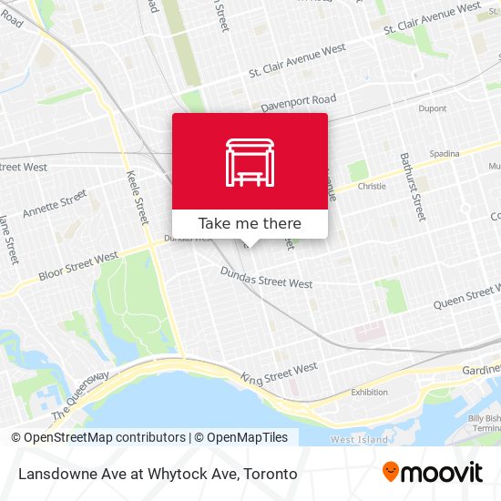 Lansdowne Ave at Whytock Ave map