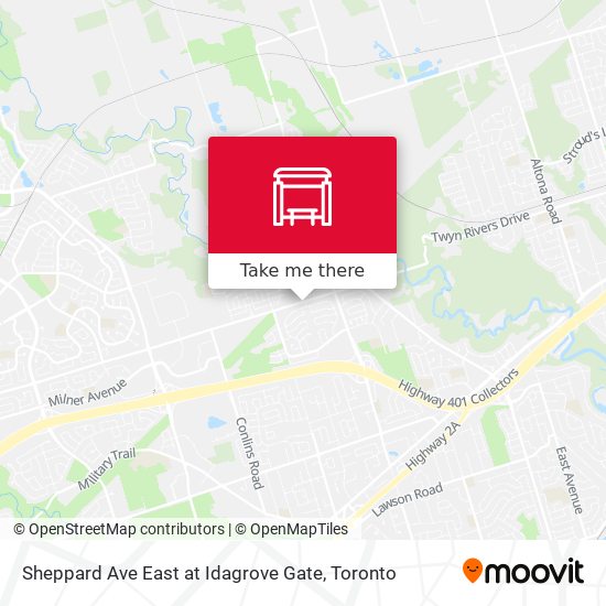 Sheppard Ave East at Idagrove Gate map
