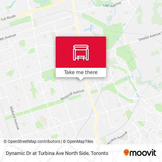 Dynamic Dr at Turbina Ave North Side map