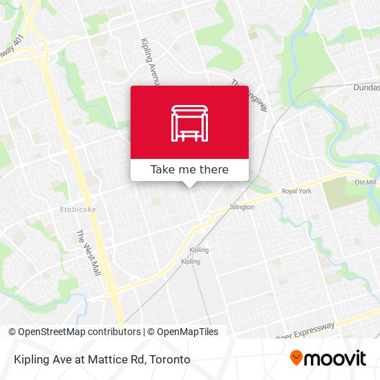 Kipling Ave at Mattice Rd map