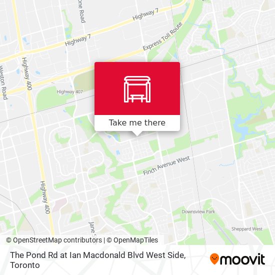 The Pond Rd at Ian Macdonald Blvd West Side map