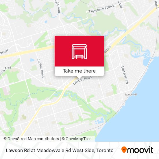 Lawson Rd at Meadowvale Rd West Side map