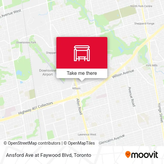 Ansford Ave at Faywood Blvd map