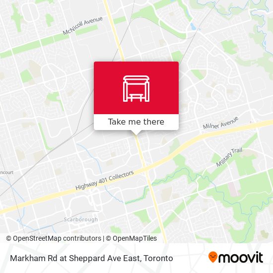 Markham Rd at Sheppard Ave East map