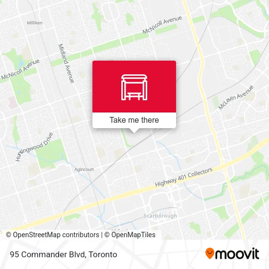 95 Commander Blvd map