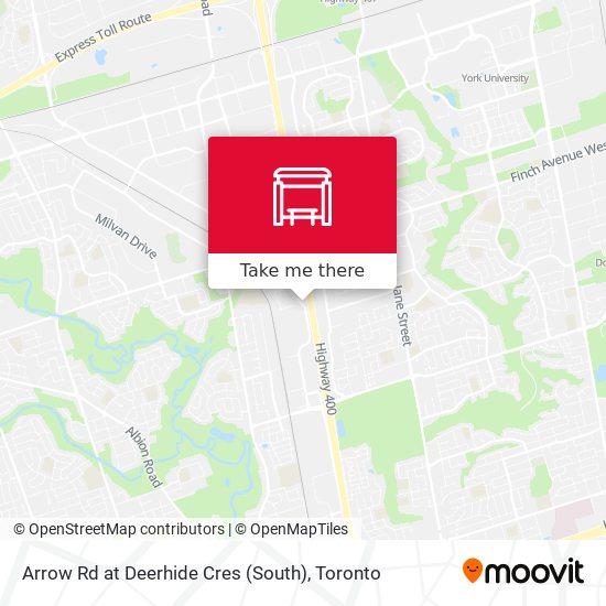 Arrow Rd at Deerhide Cres (South) map