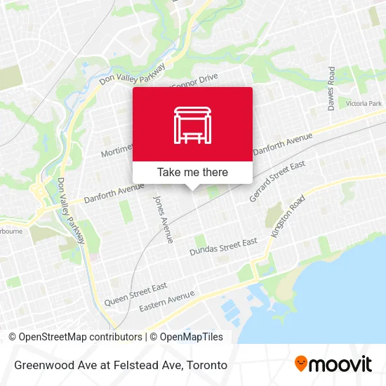 Greenwood Ave at Felstead Ave map
