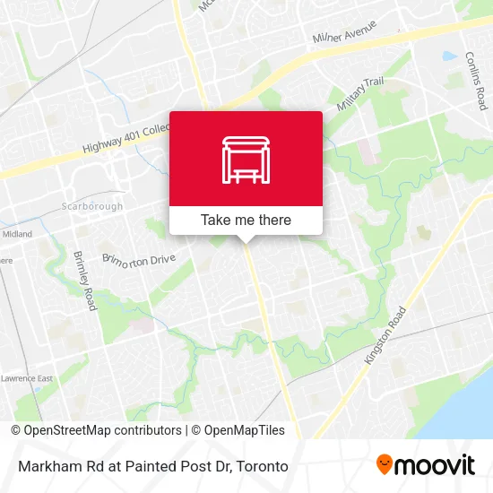 Markham Rd at Painted Post Dr map