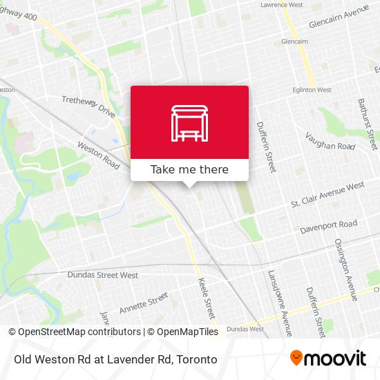 Old Weston Rd at Lavender Rd map