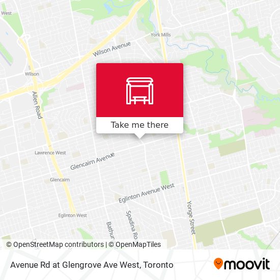 Avenue Rd at Glengrove Ave West plan