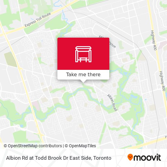 Albion Rd at Todd Brook Dr East Side map