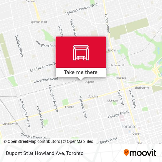 Dupont St at Howland Ave map