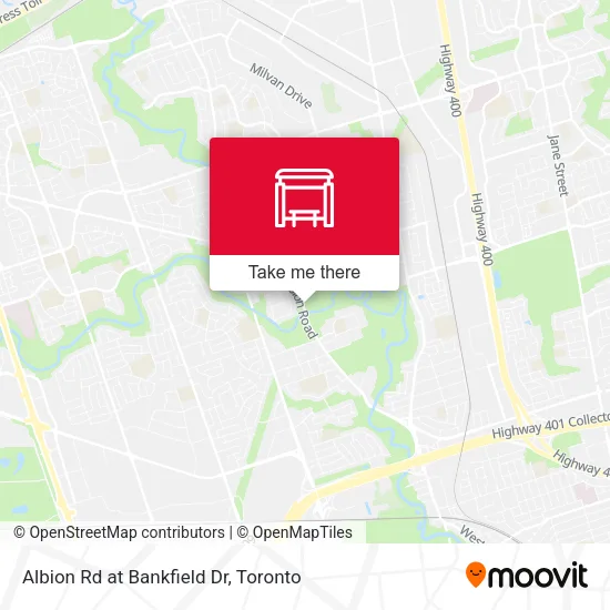 Albion Rd at Bankfield Dr map