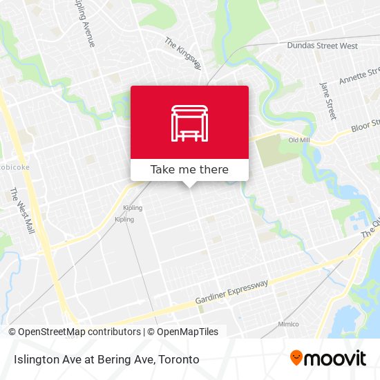 Islington Ave at Bering Ave plan
