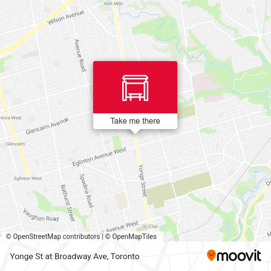 Yonge St at Broadway Ave plan