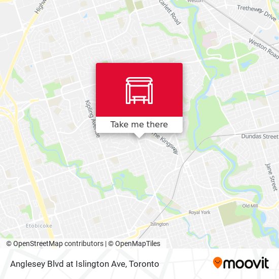 Anglesey Blvd at Islington Ave plan