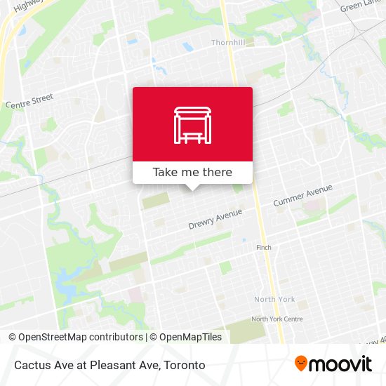 Cactus Ave at Pleasant Ave map