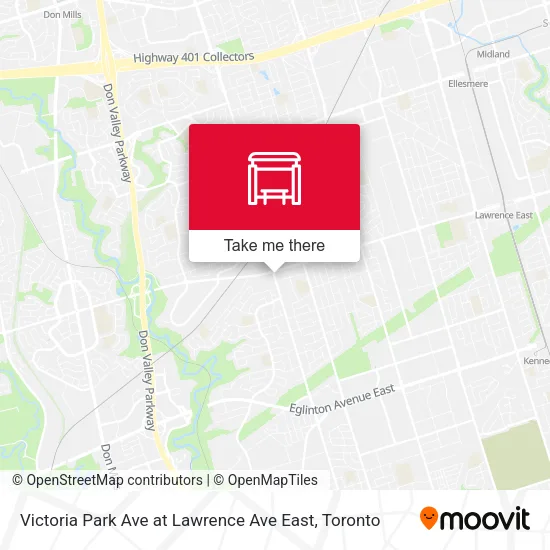 Victoria Park Ave at Lawrence Ave East map