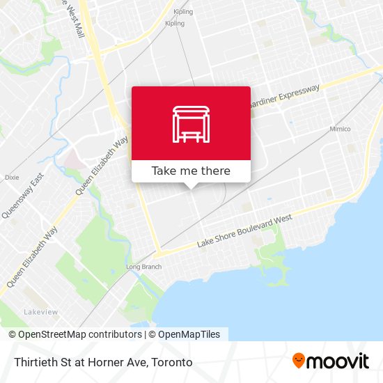 Thirtieth St at Horner Ave map