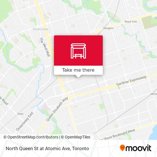 North Queen St at Atomic Ave map